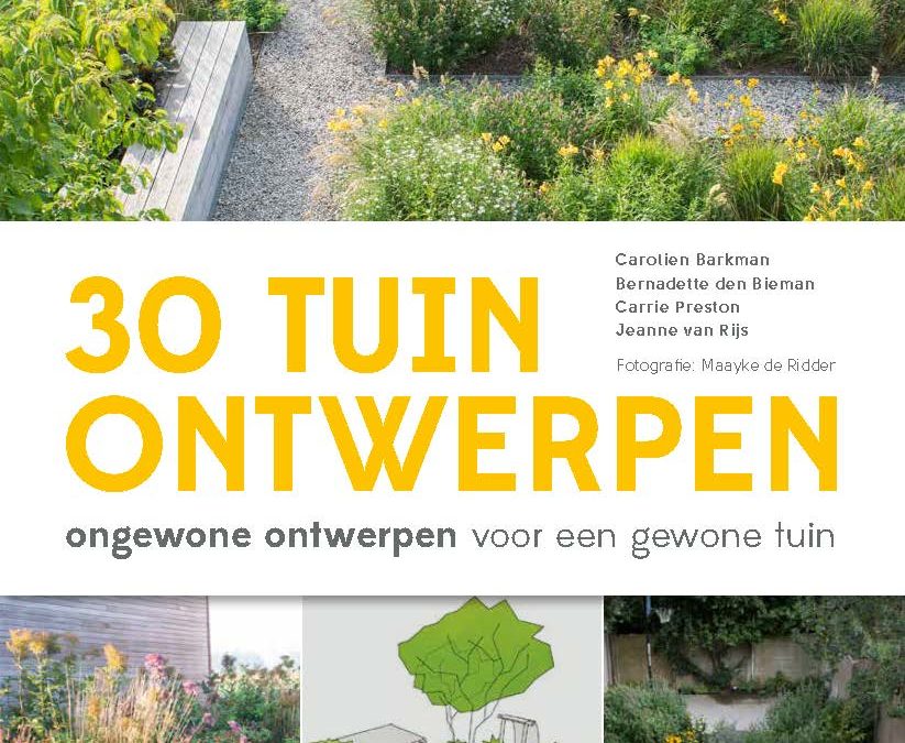 Omslag van het boek 30 tuinontwerpen